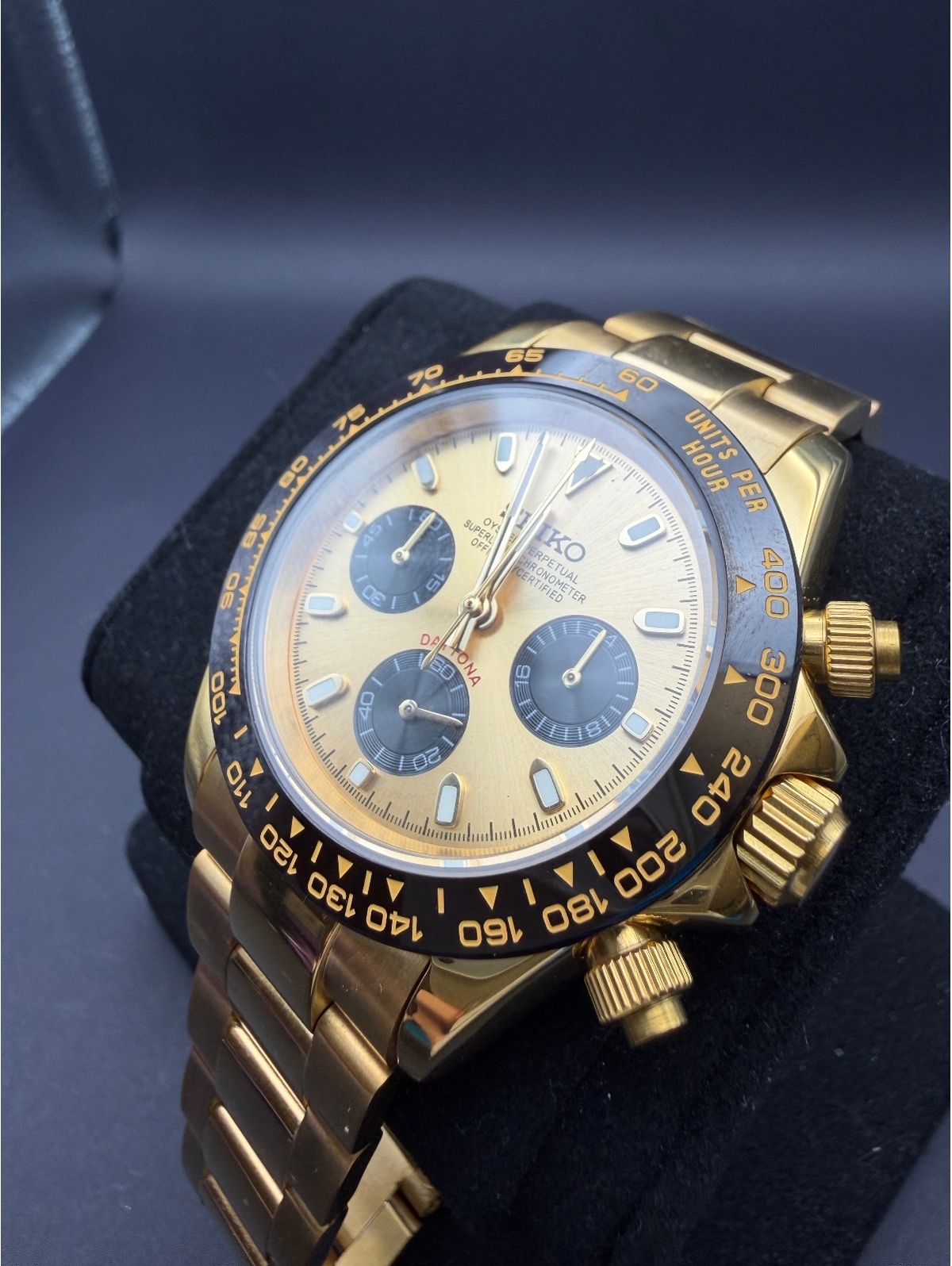 Custom Gold Daytona Chronograph Watch Mod